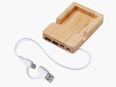 USB-хаб Memo, 2*USB, 2*Type C