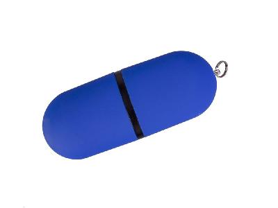 USB 2.0- флешка на 64 Гб Пилюля Soft-touch