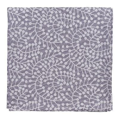 Скатерть из хлопка фиолетово с рисунком Спелая смородина, scandinavian touch, 180х260см