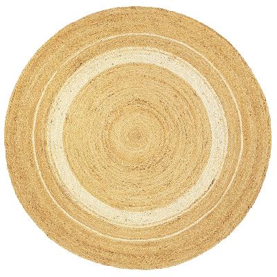 Ковер из джута круглый с вставками  из коллекции ethnic, 150см