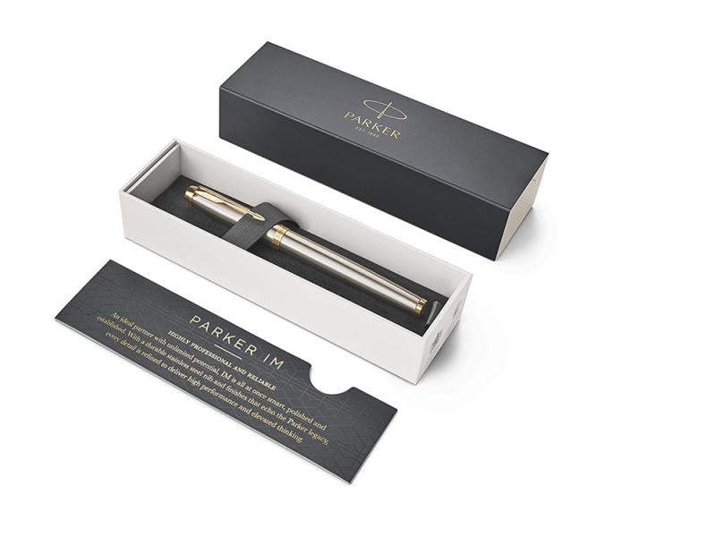 Ручка роллер Parker IM Core Brushed Metal GT