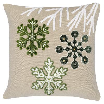 Подушка декоративная с вышивкой snow fs из коллекции new year essential, 45х45 см