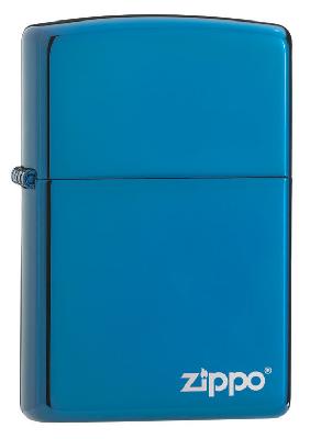 Зажигалка ZIPPO Classic с покрытием Sapphire™, с лого, латунь, глянцевая, 38x13x57 мм