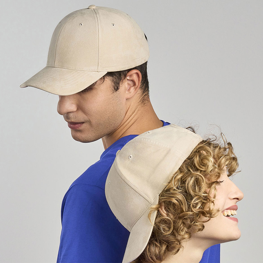 Бейсболка FAM-S, 6 клиньев, металл. заст., бежевый, 100% полиэстер, 135 г/м2