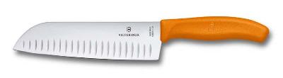Нож сантоку VICTORINOX SwissClassic, рифлёное лезвие 17 см, в картонном блистере