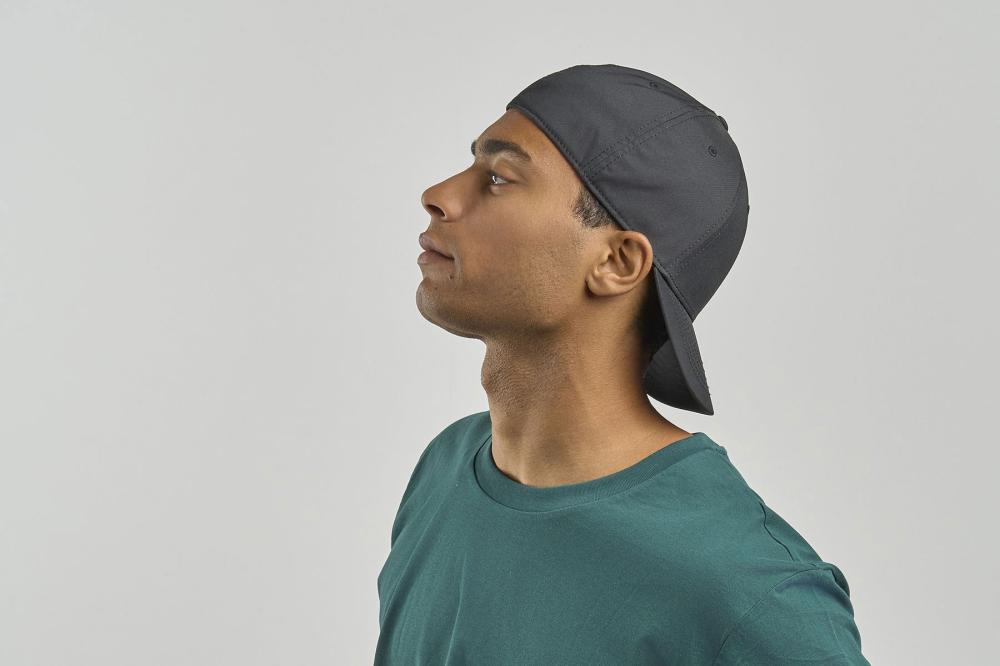 Бейсболка "PITCH", 6 клиньев, темно-серый, 97% полиэстер, 3% эластан, 200  г/м2,S_M