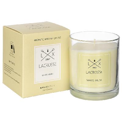 Свеча ароматическая lacrosse, white musk (н), 60 ч