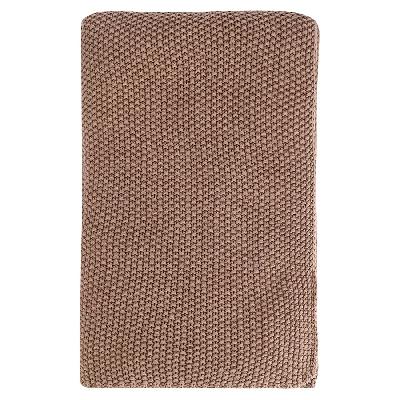 Плед из стираного хлопка цвета мокко из коллекции essential, 130x180 см