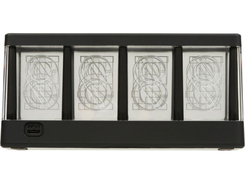 Часы с LED-подсветкой и беспроводной зарядкой Cyber, 10 Вт