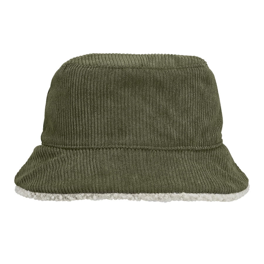 Панама женская BUCKET 2IN1, т.сер./бежевый ,M/L,100% полиэстер, подкл шерпа 100% полиэстер, 420 г/м2