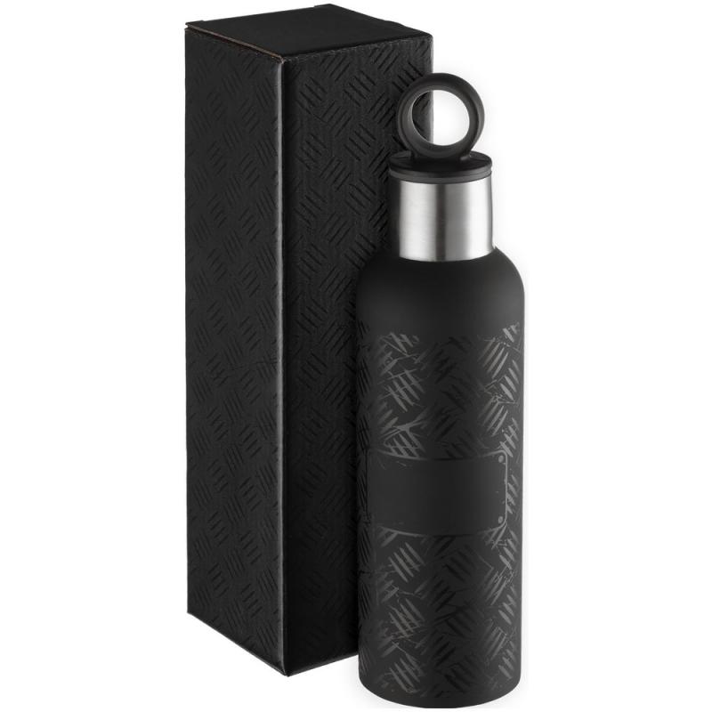 Термобутылка Hard Work Black
