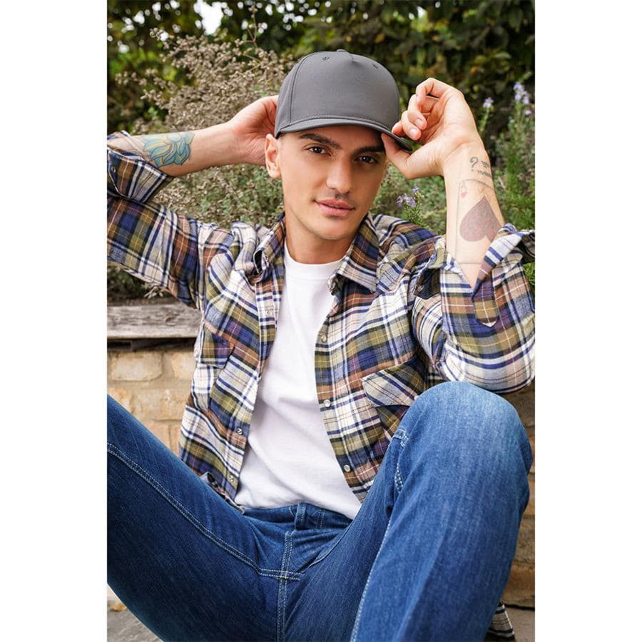 Бейсболка "RAY-S", 5 клиньев, застежка на липучке, белый, 100 % полиэстер, 166 г/м2