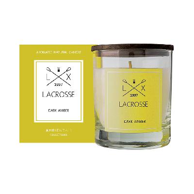 Свеча ароматическая lacrosse, dark amber, 40 ч