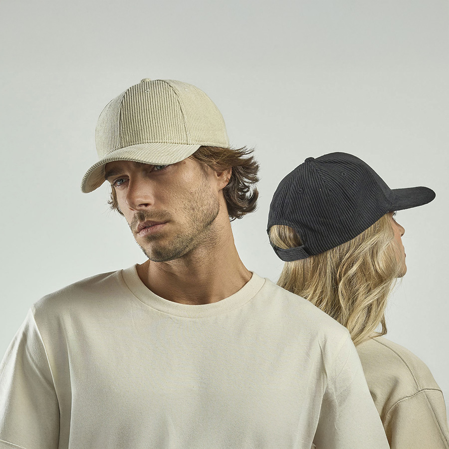 Бейсболка "CORDY-S", заст. на лип. 6 клин,  бежевый, 100% перераб. полиэстер, плотность 230 г/м2