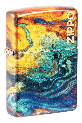 Зажигалка ZIPPO Classic с покрытием 540 Tumbled Brass, латунь, 38x13x57 мм