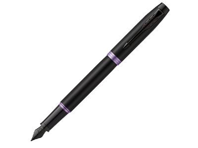 Ручка перьевая Parker IM Vibrant Rings Flame Amethyst Purple