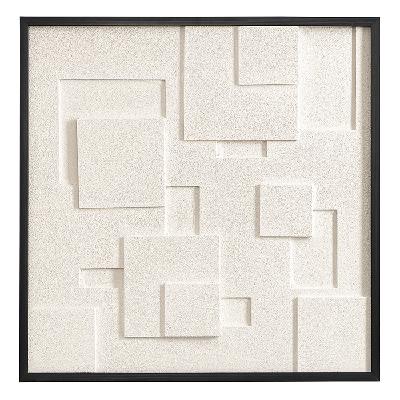 Панно декоративное с эффектом 3d minimalism square, с черной рамой, 60х60 см