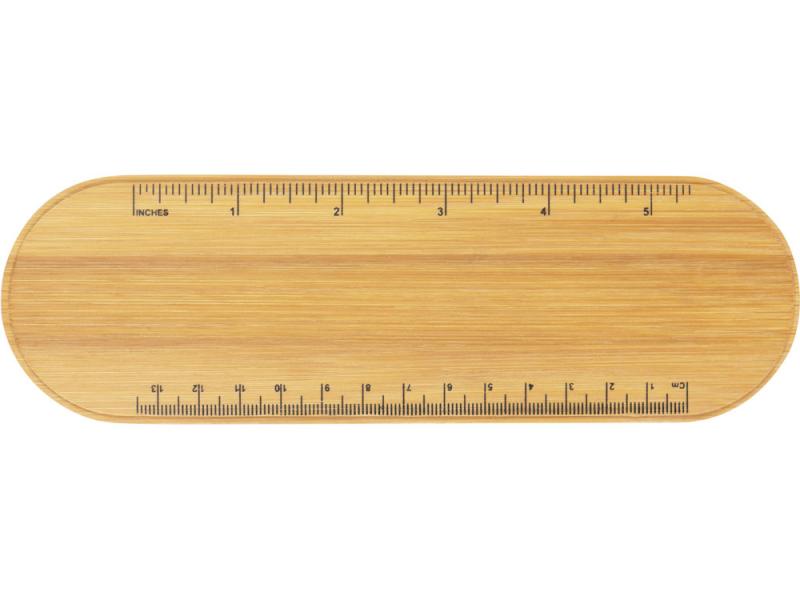 Пенал с линейкой и подставкой для телефона из бамбука Haruki