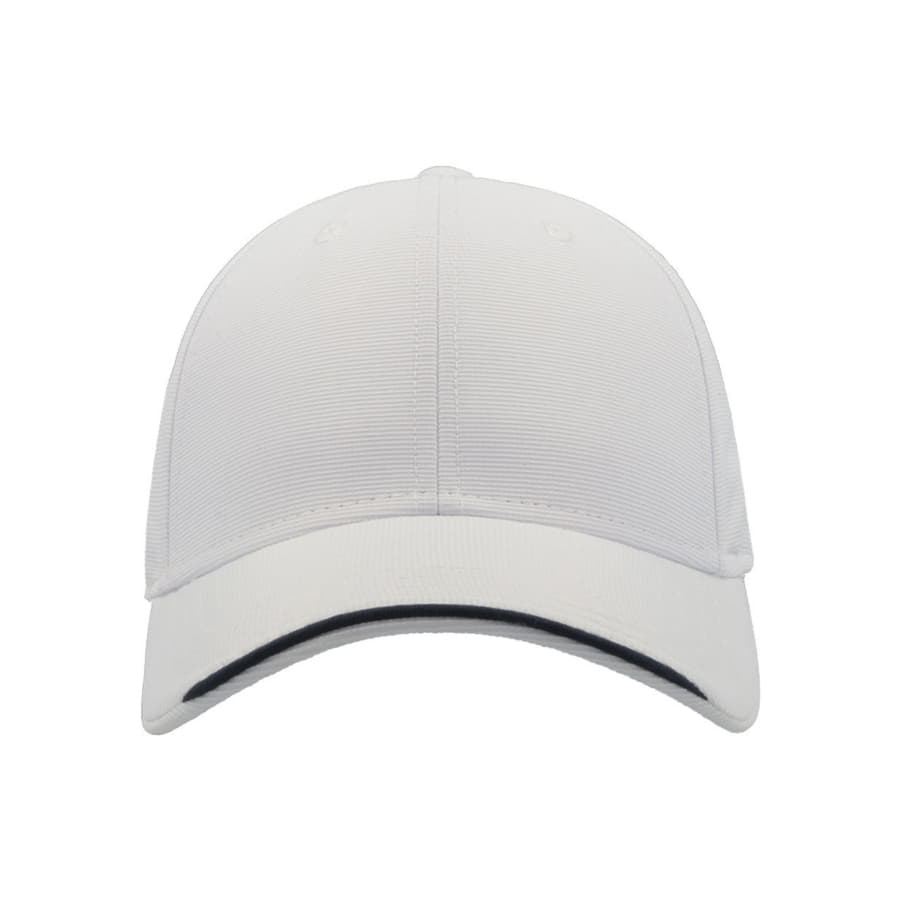 Бейсболка ESTORIL-S, 6 клиньев, застёжка на липучке, белый, 100% переработанный полиэстер, 170 г/м2