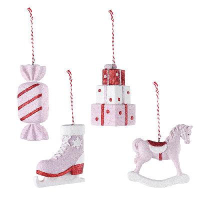 Набор ёлочных украшений  fairytale из коллекции new year essential, 4 шт.