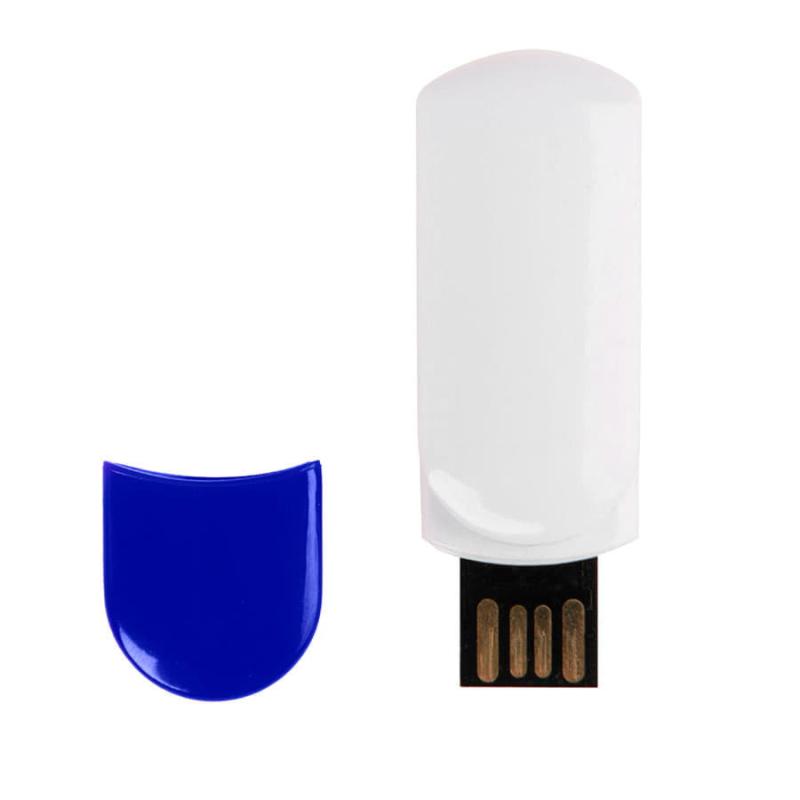 USB flash-карта "Alma" (8Гб),белый с красным, 6х2х1,5см,пластик