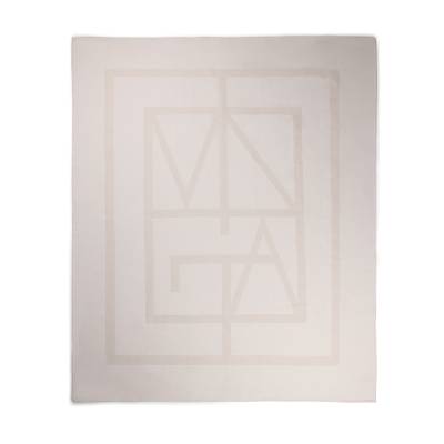Плед VINGA Monogram из переработанного полиэстера GRS, 170x130 см