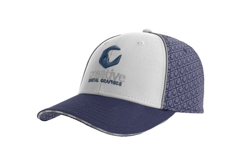 Образец бейсболка с кастомизацией LAB2154, тёмно-синий, 100% хлопок