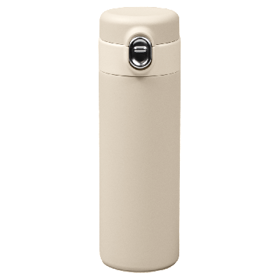 Термобутылка (термос) Kyoto вакуумная, стальная, 440 мл, матовая, кремовая