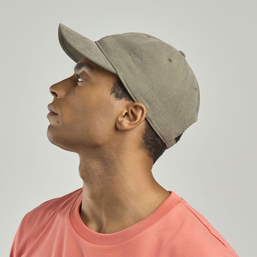 Бейсболка "CREEP-S", бежевый, 100% перераб. полиэстер, плотность 215  г/м2, металлическая застежка