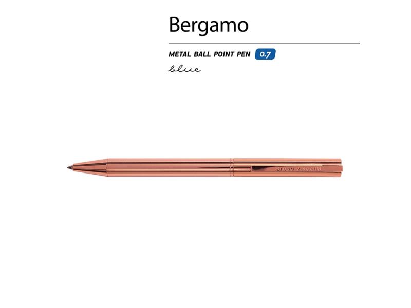 Ручка металлическая шариковая Bergamo