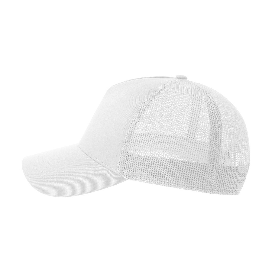 Бейсболка RAPPER COTTON-S, п. заст, 5 клин, белый, 100% хлопок/100% полиэстер, 280 г/м2