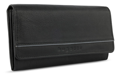 Кошелёк женский BUGATTI Banda, кожа козыполиэстер, 18,5х2,5х9,5 см