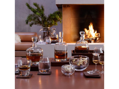 Набор стаканов с деревянными подставками islay whisky, 250 мл, 2 шт.