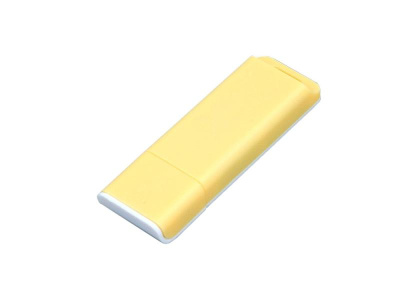 USB 2.0- флешка на 16 Гб с оригинальным двухцветным корпусом