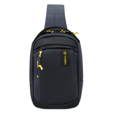 Рюкзак TORBER VOYAGE на одно плечо, полиэстер 900D, 20х10х30 см, 5 л