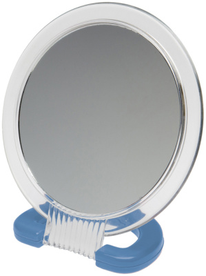 Зеркало Dewal Beauty настольное, на плподставке сине,230x154 мм