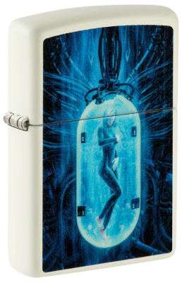 Зажигалка ZIPPO Woman in Tube с покрытием Glow In The Dark Green, латунь, 38x13x57 мм