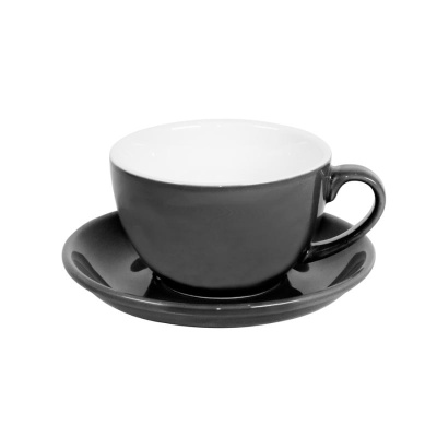 Чайная/кофейная пара CAPPUCCINO, голубой, 260 мл, фарфор