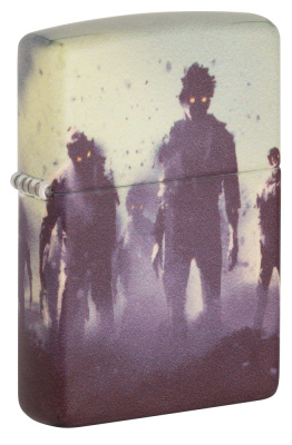 Зажигалка ZIPPO Zombie Design с покрытием 540 Matte, латунь, овая, 38x13x57 мм